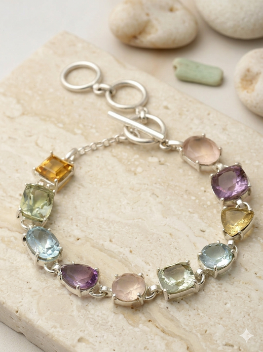 Bracelet Silver Semiprecious