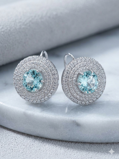 Earring Silver Cubic Zirconia