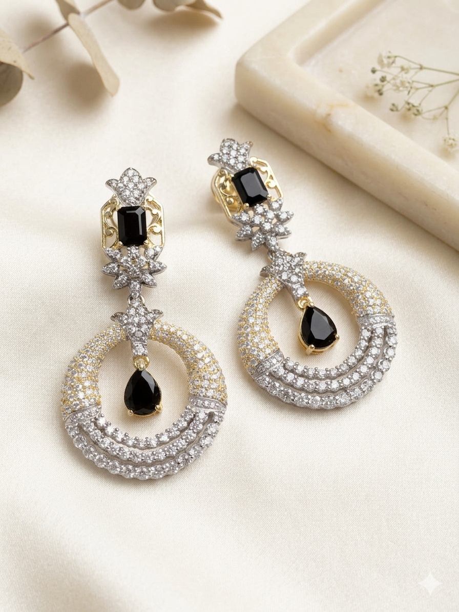 Earring Silver Cubic Zirconia