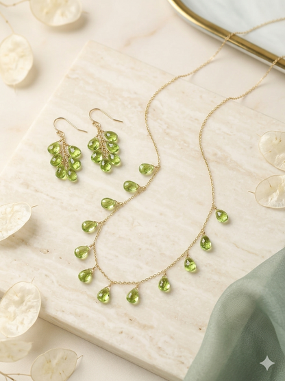 Necklace Silver Semiprecious