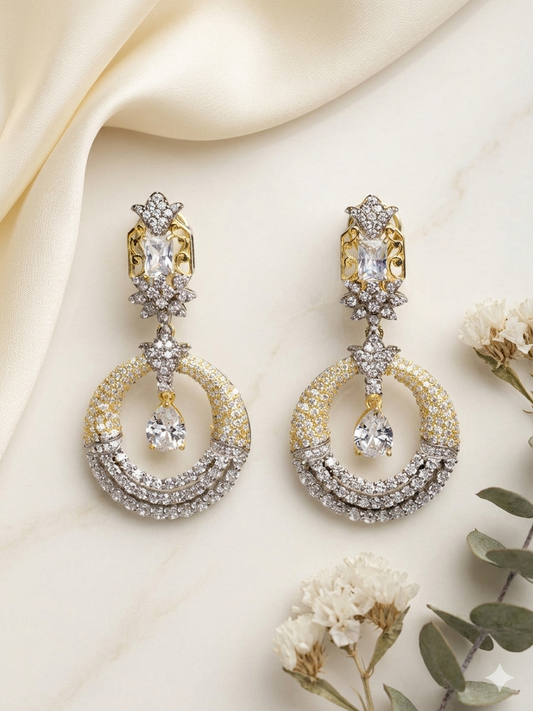 Earring Silver Cubic Zirconia