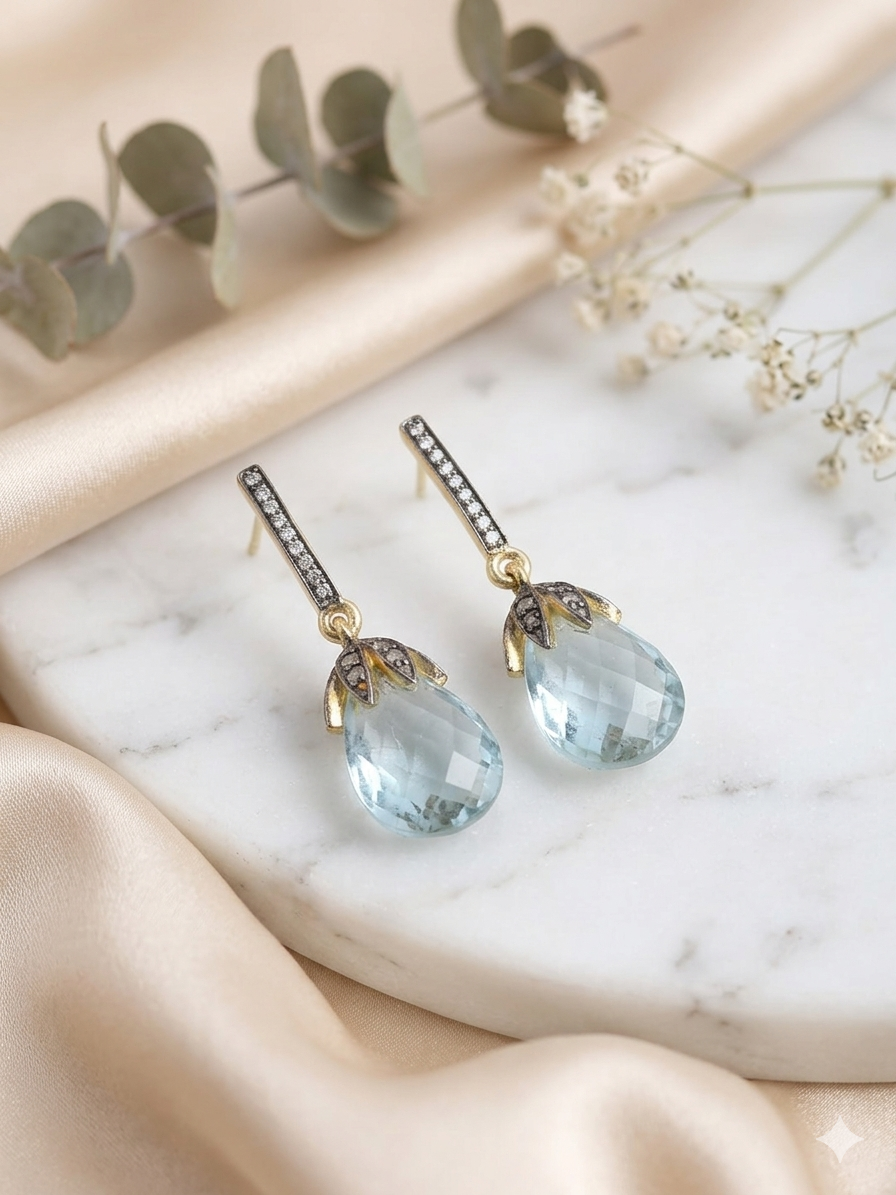 Earring Silver Cubic Zirconia