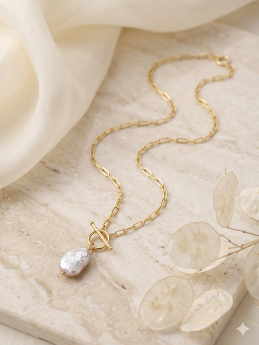 Necklace Silver Pearl