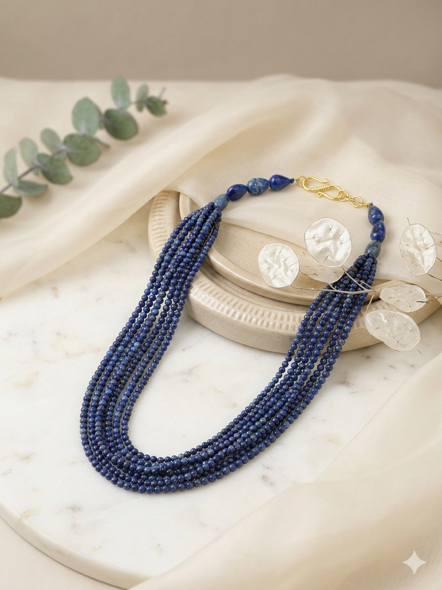 Necklace Beaded Semi Precious