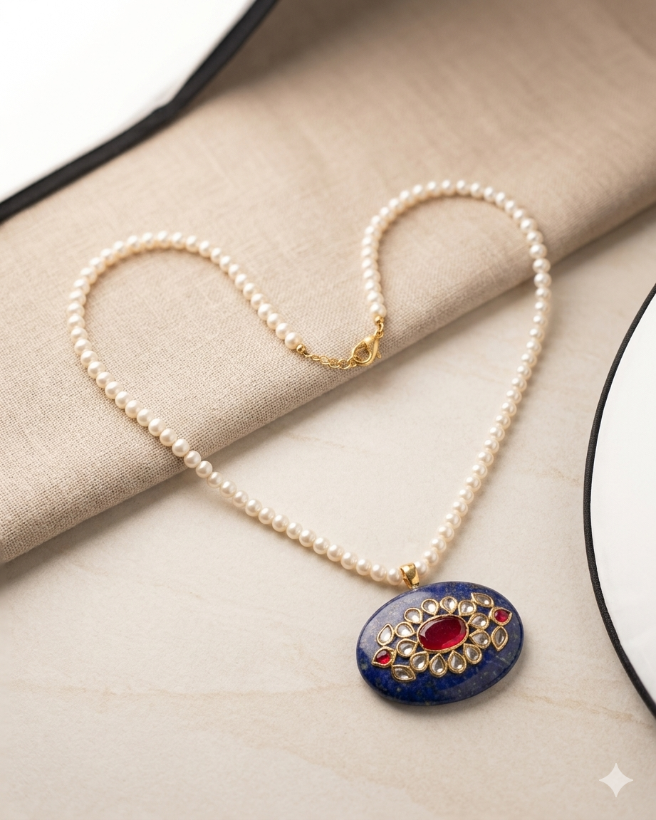 Necklace Pearl Kundan