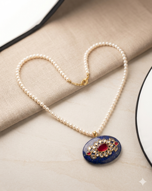 Necklace Pearl Kundan