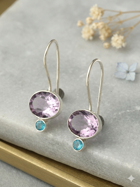 Silver Earring Gemstone