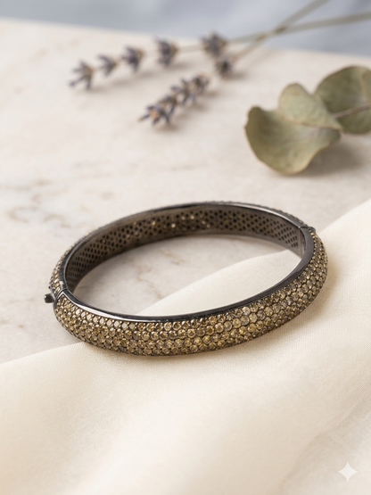 Bangle Silver Pave