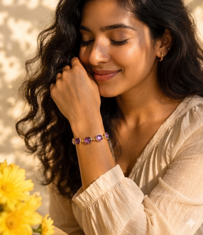 Bracelet Silver Amethyst