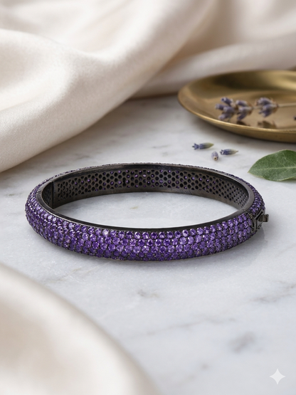 Bangle Silver Pave