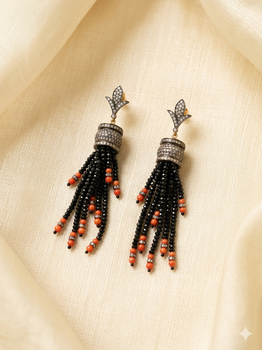 Earring Silver Semi Precious