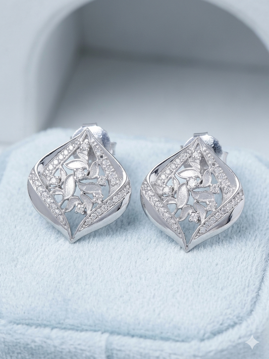 Earring Silver Cubic Zirconia