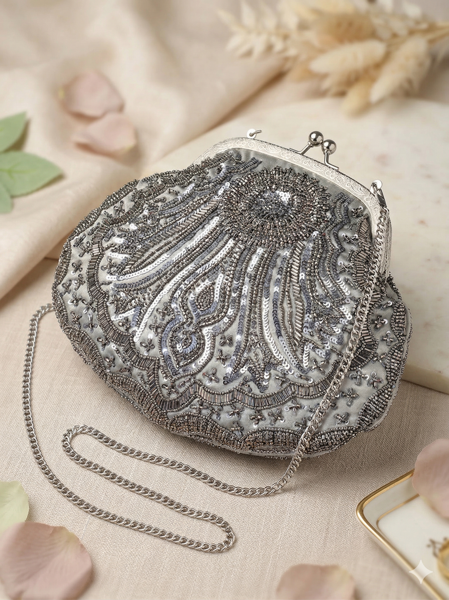 Embroidered Clutch