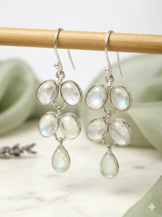 Silver Earring Gemstone