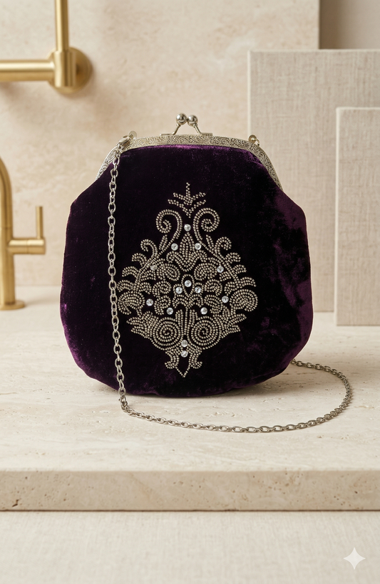 Embroidered Clutch