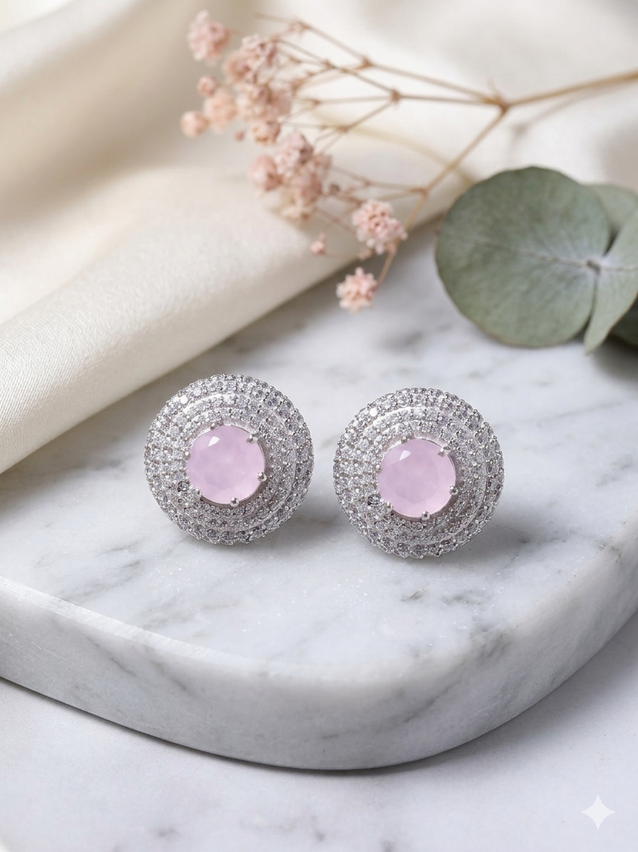Earring Silver Cubic Zirconia