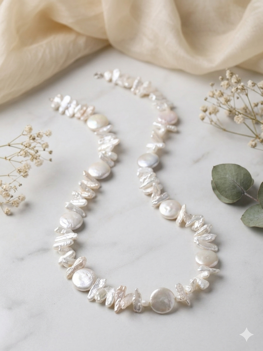 Necklace Beaded Semi Precious