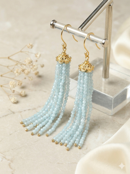 Earring Silver Semi Precious