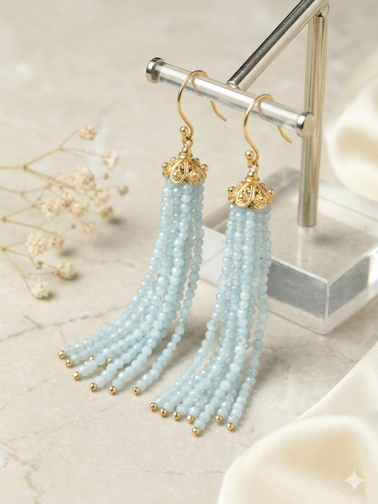 Earring Silver Semi Precious