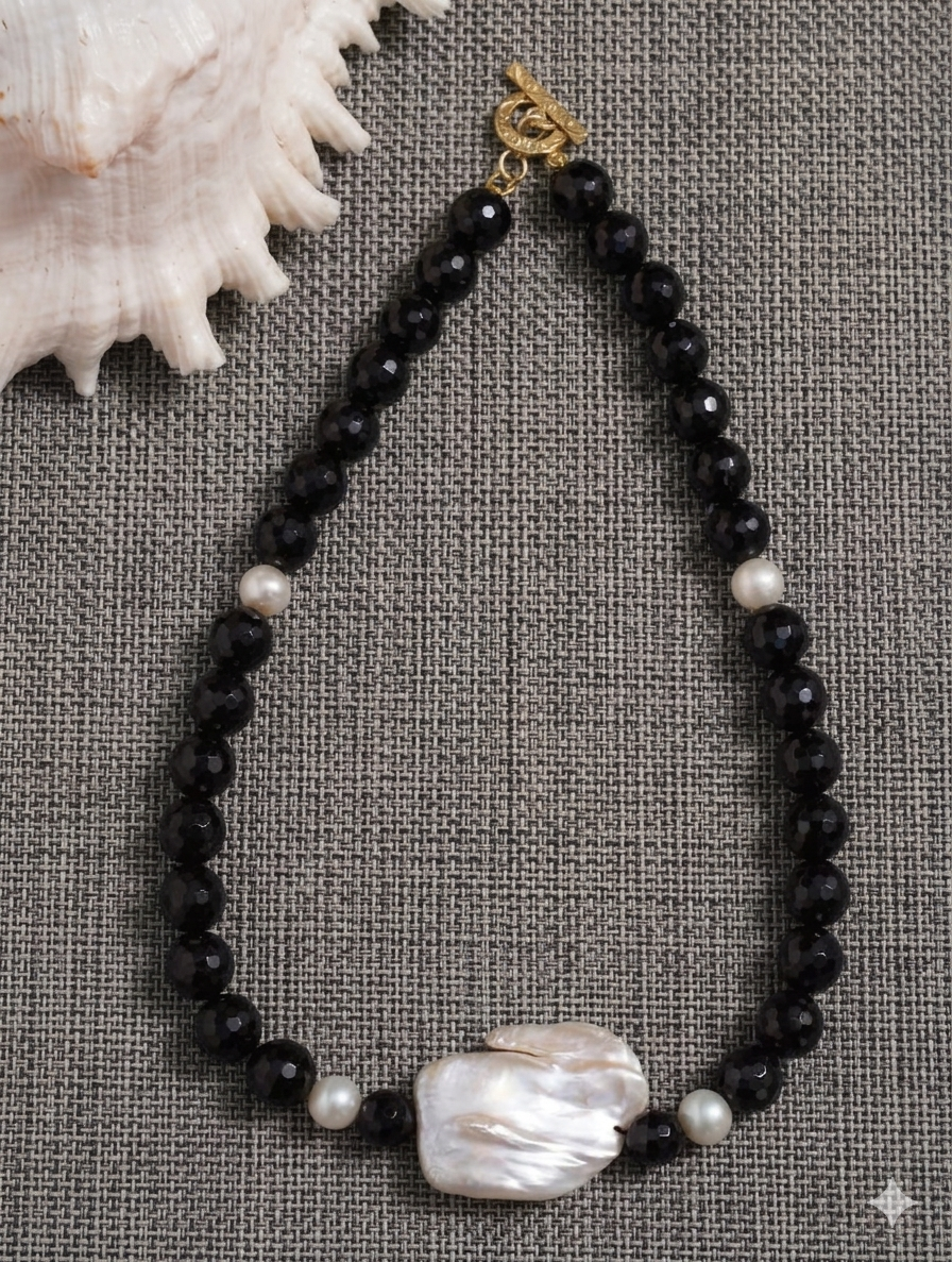 Necklace Beaded Semi Precious