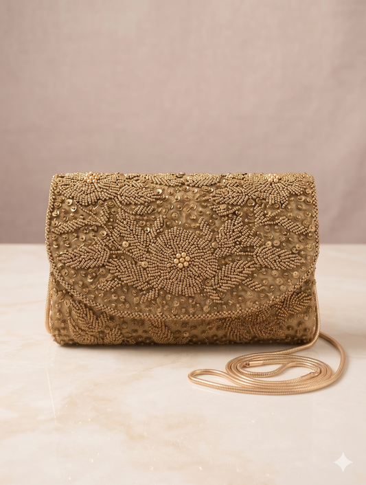 Embroidered clutch collection