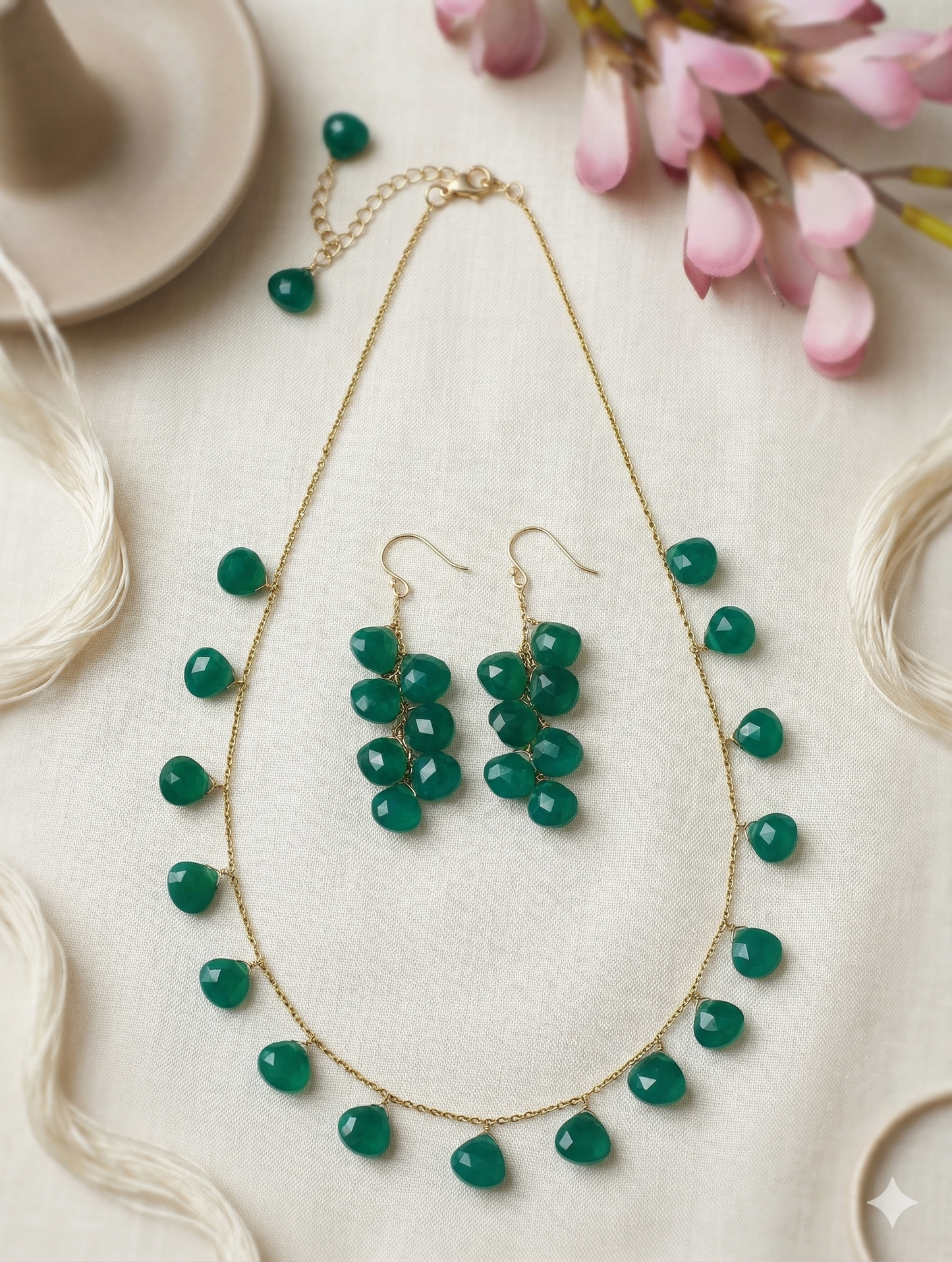 Necklace Silver Semiprecious