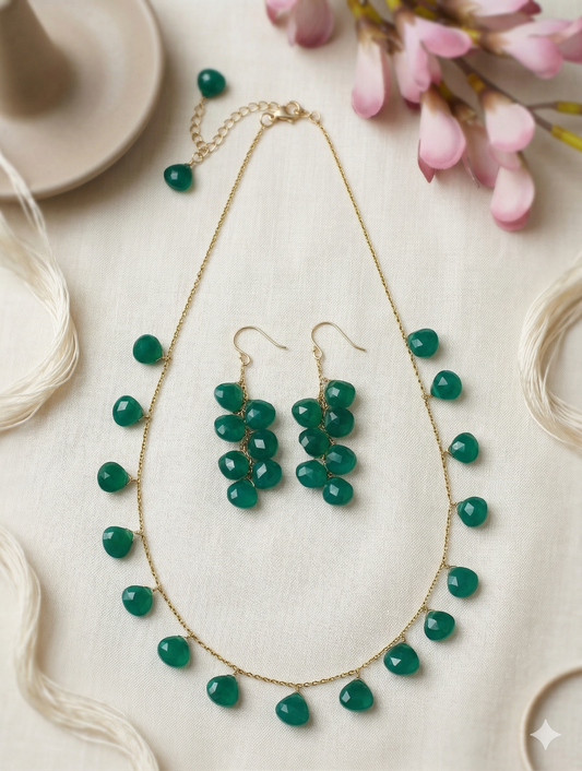 Necklace Silver Semiprecious