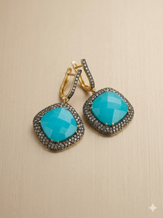 Earring Silver Gemstone