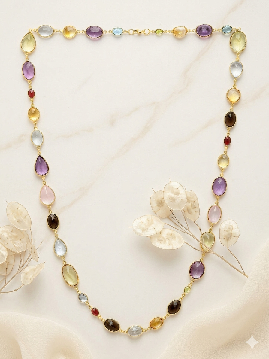 Necklace Silver Gemstone
