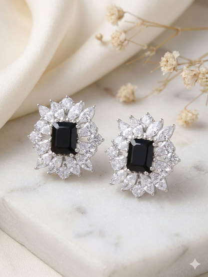 Earring Silver Cubic Zirconia