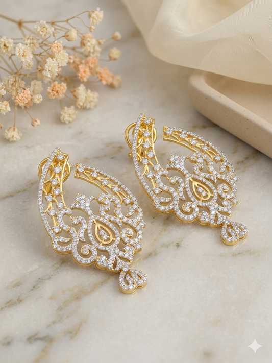 Earring Silver Cubic Zirconia