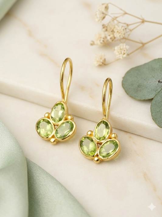 Silver Earring Gemstone