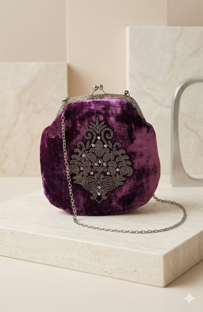 Embroidered Clutch