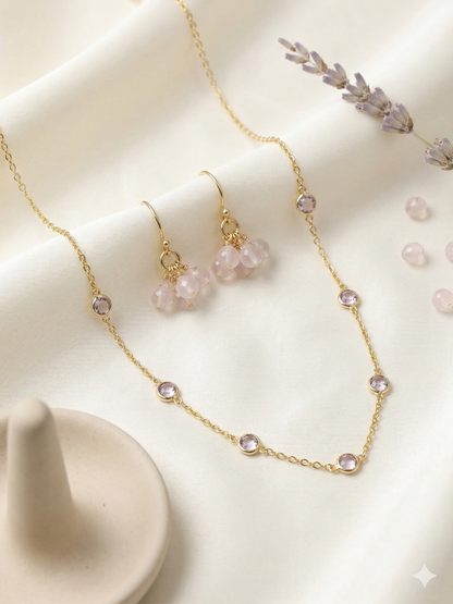 Necklace Silver Semiprecious