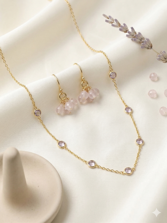 Necklace Silver Semiprecious