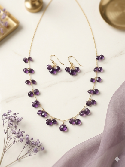 Necklace Silver Semiprecious