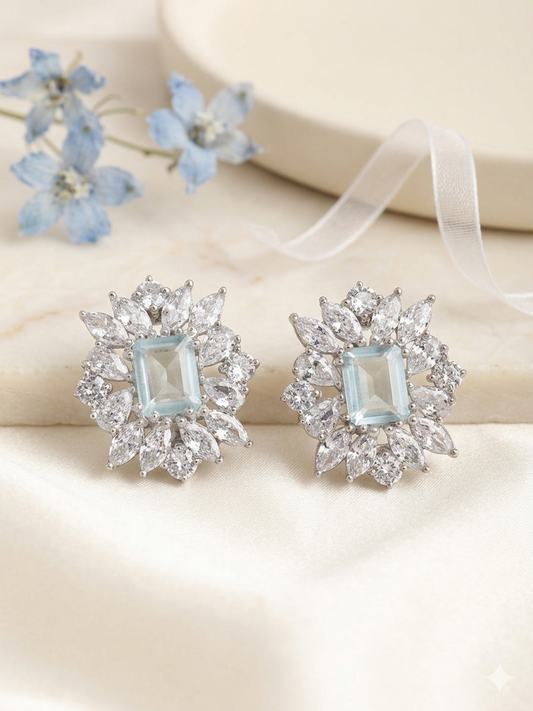 Earring Silver Cubic Zirconia