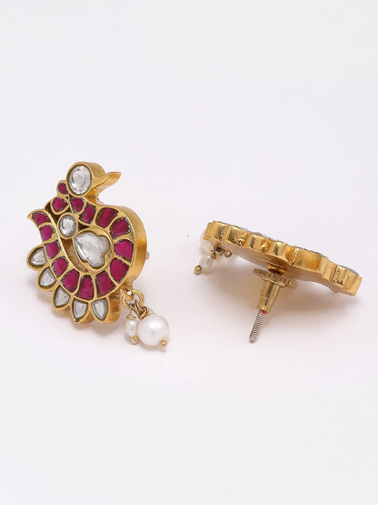 Earring Silver Kundan