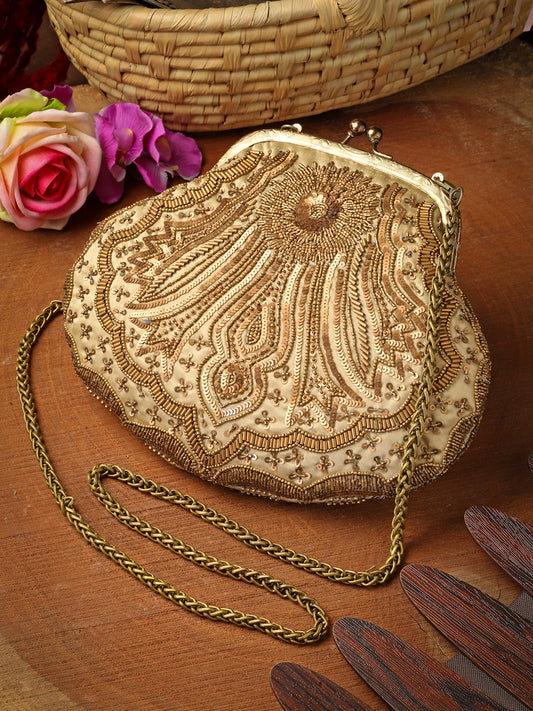 Embroidered Clutch