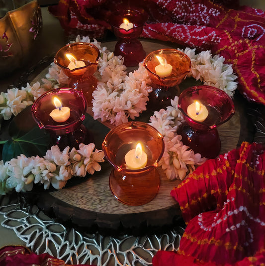 Colored Diyas
