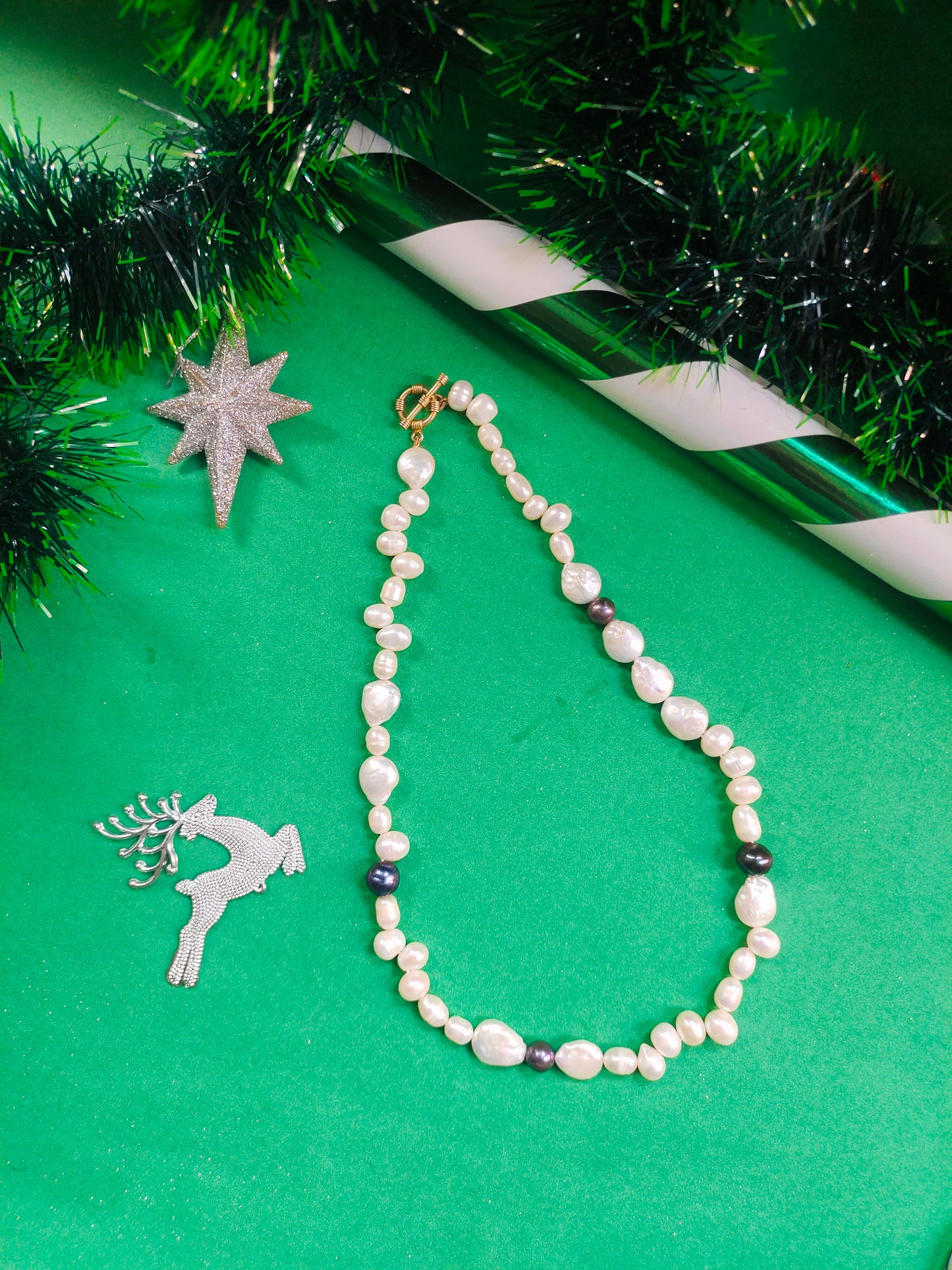 Necklace Beaded Semi Precious