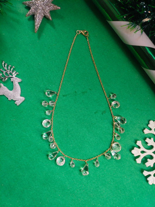 Necklace Silver Crystal