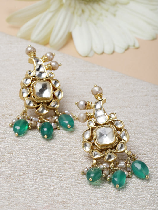 Earring Silver Kundan