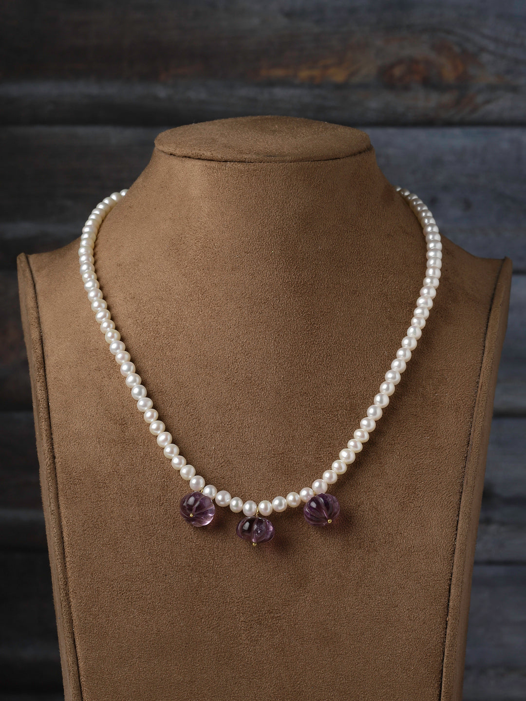 Necklace Pearl Semi Precious