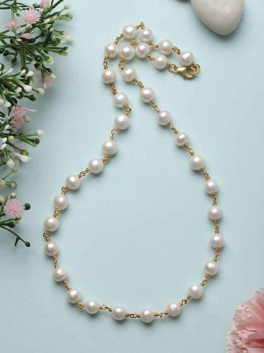 Necklace Silver Pearl