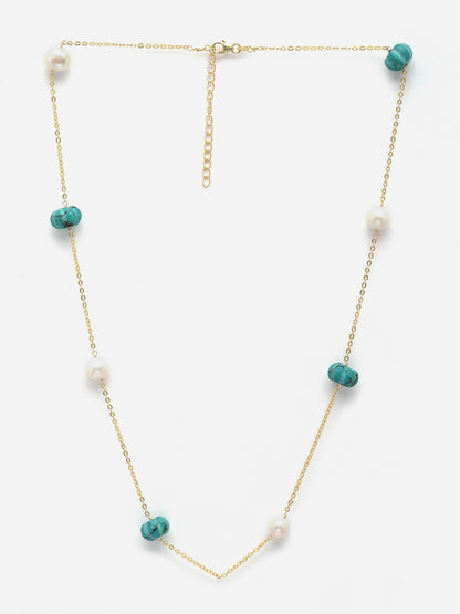 Necklace Pearl Turquoise