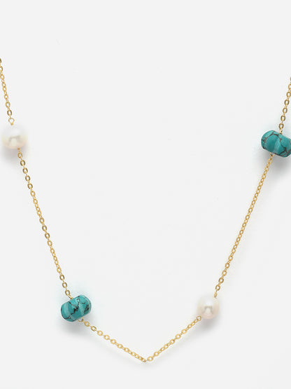 Necklace Pearl Turquoise