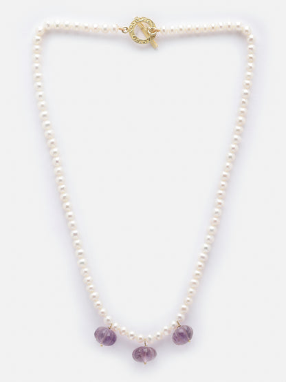 Necklace Pearl Semi Precious