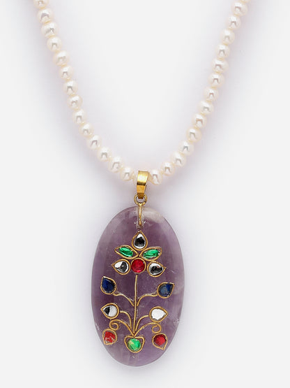 Necklace Pearl Kundan