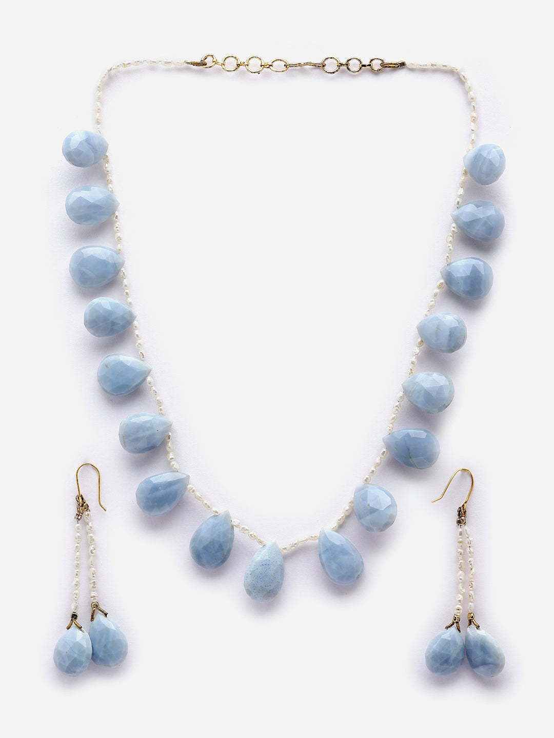 Necklace Pearl Chalcedony